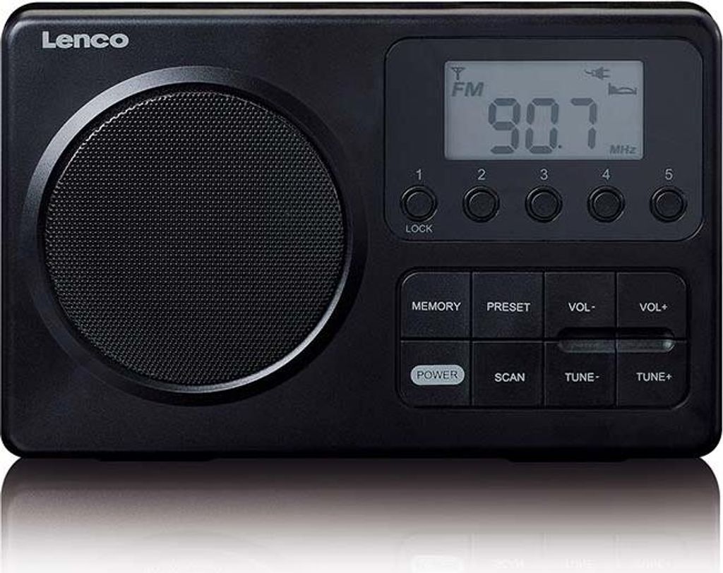 Lenco MPR-035BK - Kompaktes tragbares FM-Radio mit Produktbild 