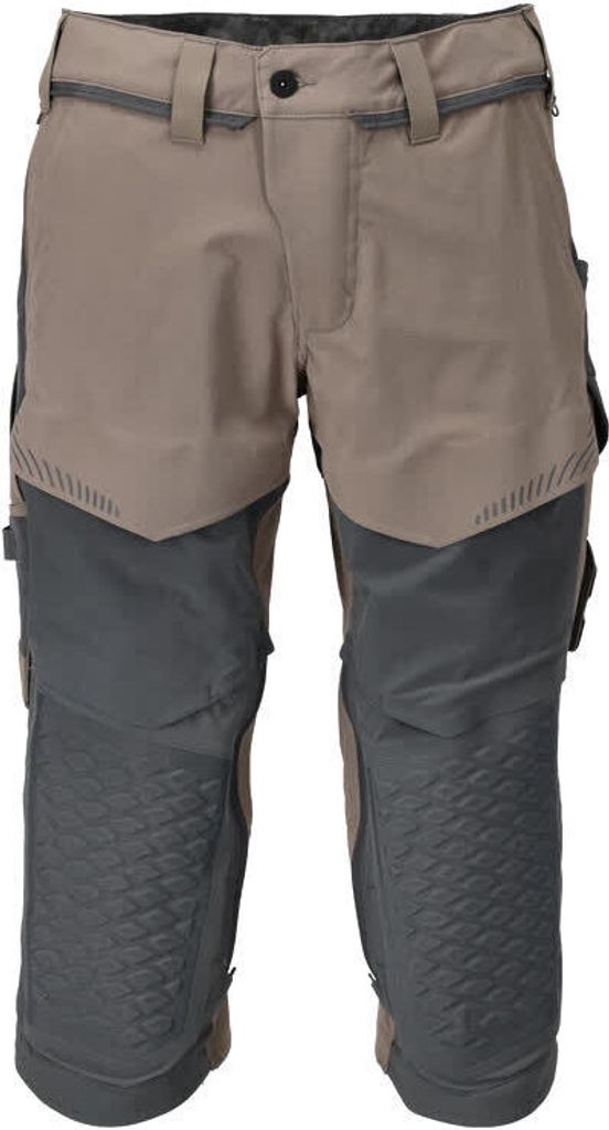 Mascot Dreiviertel-Hose 22249-605-5689 Gr. 64 dunkles sandbeige/anthrazitgrau