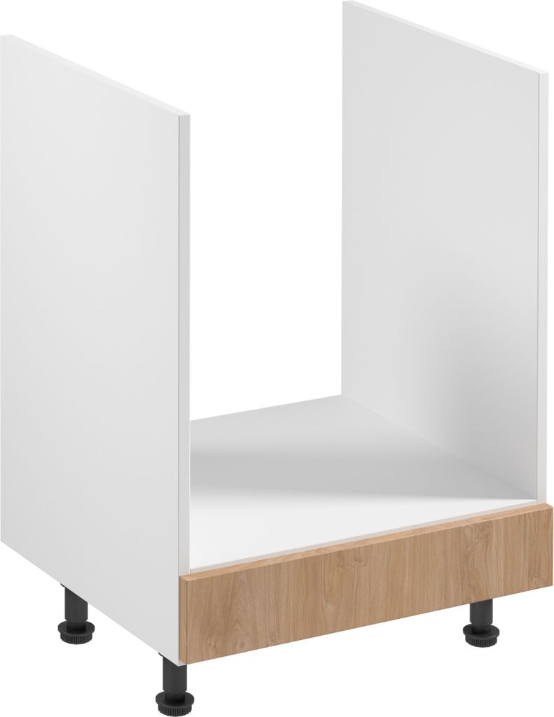 Herdumbauschrank 60 cm Küchenschrank küchenmöbel, Sorento D60ZK Sonoma Eiche/Weiß
