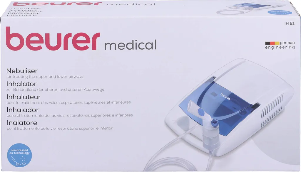 Beurer IH 21 Pulvérisateur Inhalateur à Compresseur avec Masques