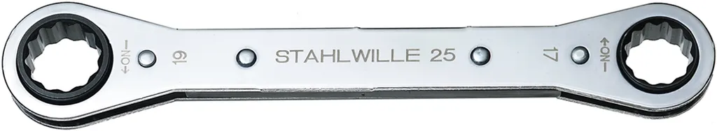 Chiave ad anello a cricchetto 25 16x18mm 12-KT.L.205mm No.Z.22 STAHLWILLE