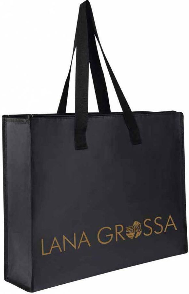 Lana Grossa Shopper Einkaufstasche Tasche DESIGN schwarz