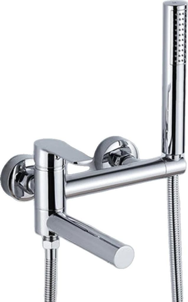 Badewannenarmatur, Messingkonstruktion, Wandmontage-Design, Produktbild 