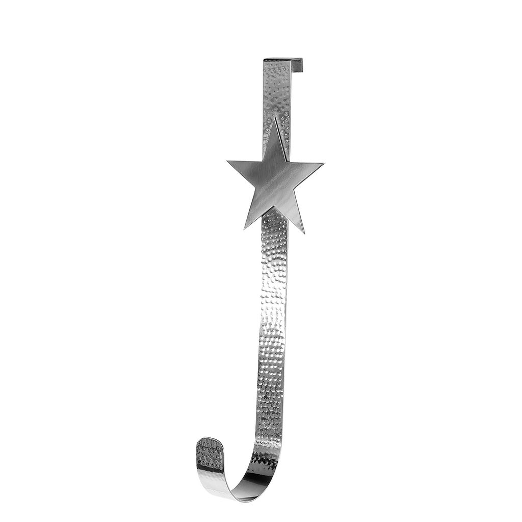 HAZEL Dekohänger - silber aus Edelstahl - H.36cm x B.10cm