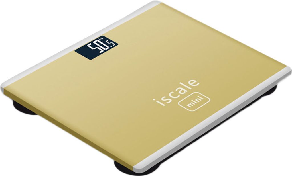 180 kg genaue Smart Electronic Glass LCD Display Home Badezimmer Bodenkörperskala-Golden