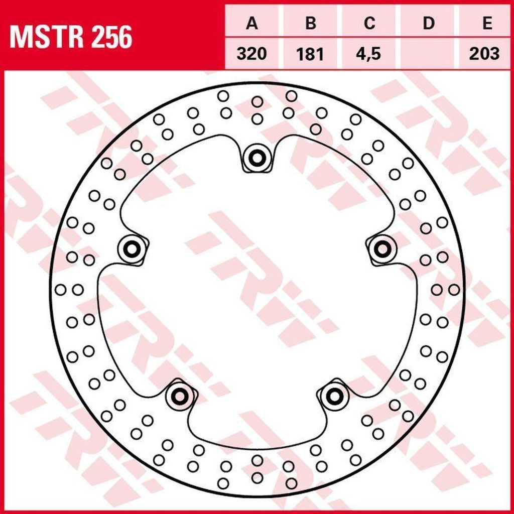 TRW Bremsscheibe Allround Semifloating MSTR256 F800S E8ST