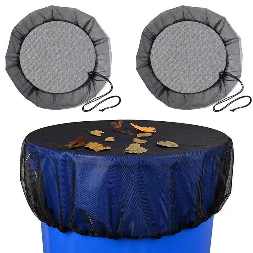 Regentonnen Netz, 2 Stück Regentonne Abdeckung, 85cm Deckel Regentonne mit Gummizug Verstellbares Regentonne Abdeckung für Regentonne Schutzabdec...