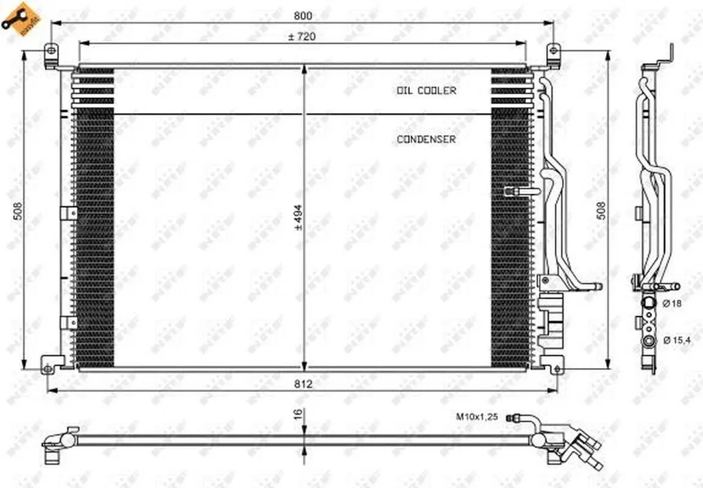 Condensateur Clim Vw A8 02- en Aluminium - Résistance et Flux Optimal
