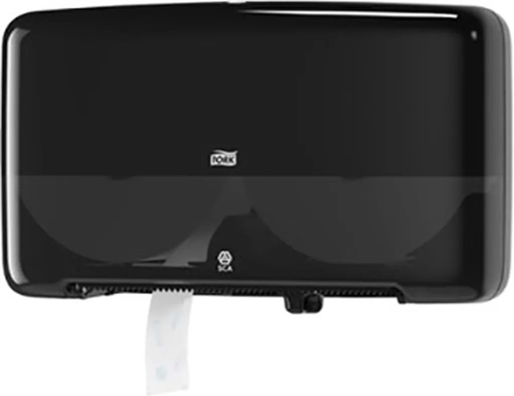 Distributeur papier T2 Elevation noir - Haute capacité double rouleau - 2
