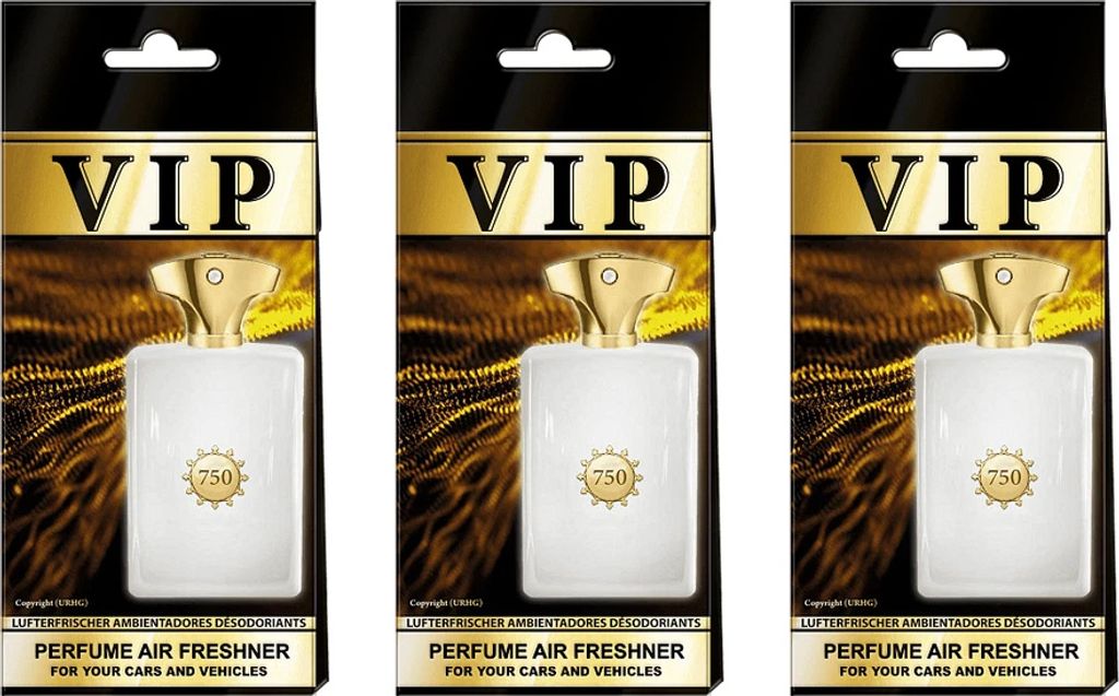 3x Auto Duft VIP 750, Lufterfrischer Auto,Duftbaum auto,Auto zubehör,Duftspender