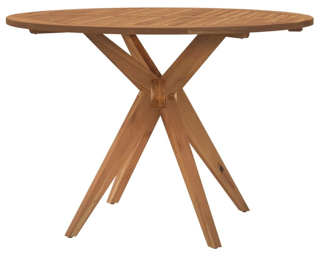 vidaXL Kulatý zahradní stůl Ø110x75 cm z masivního dřeva Obrázek produktu 
