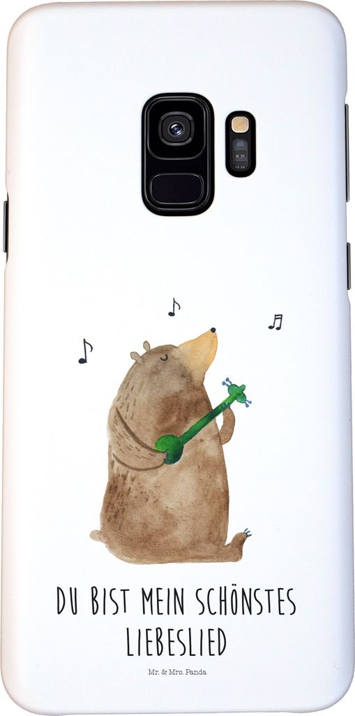 Mr. & Mrs. Panda Samsung Galaxy S9 Handyhülle Bär Lied - Weiß - Geschenk, Liebe, Hülle, Handy Schutzhülle, Teddy, Herz, Cover, Valentinstag, P...