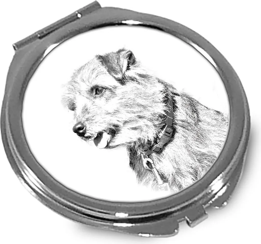 Idea Regalo Norfolk Terrier - Specchio da Borsetta Art Dog Personalizzato