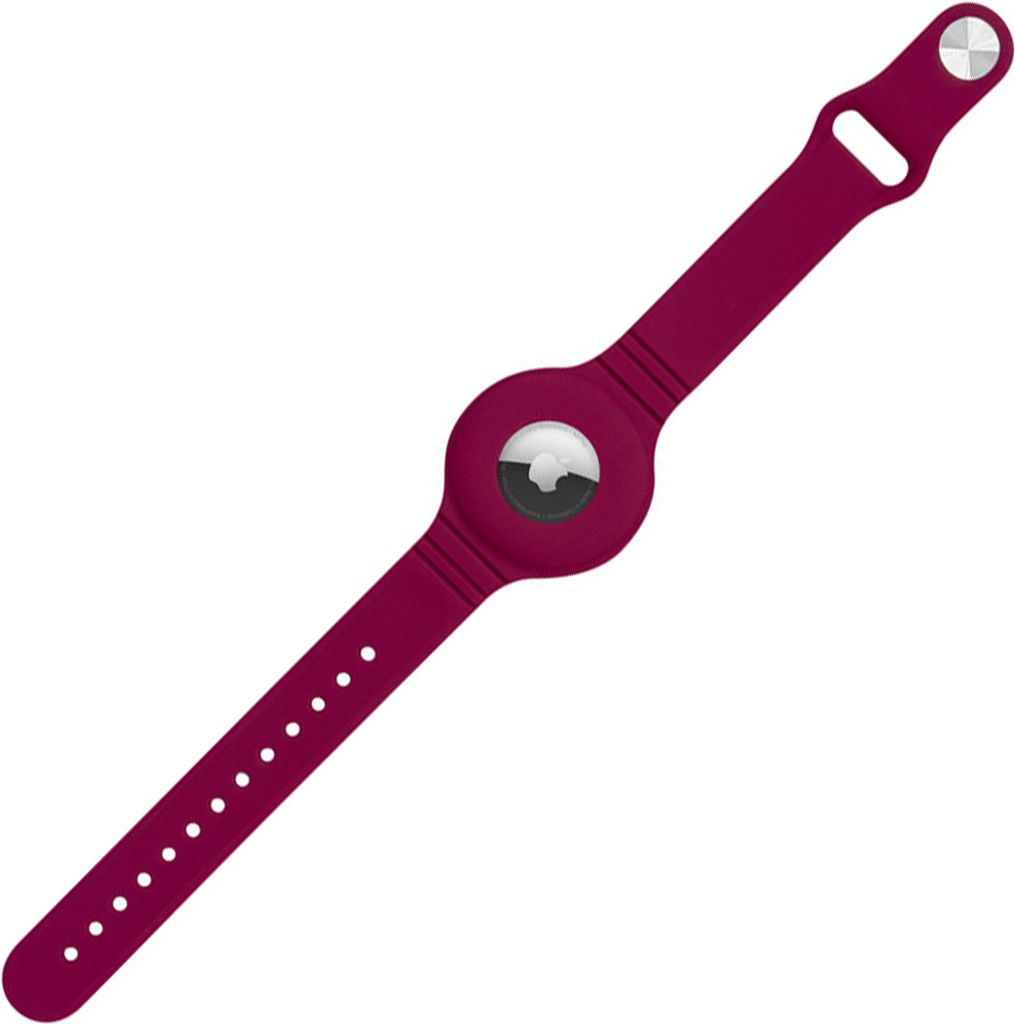 Silikon Elastische Handgelenk Band Handgelenk Anhänger Fall Für Apfel Airtag Locator Lila