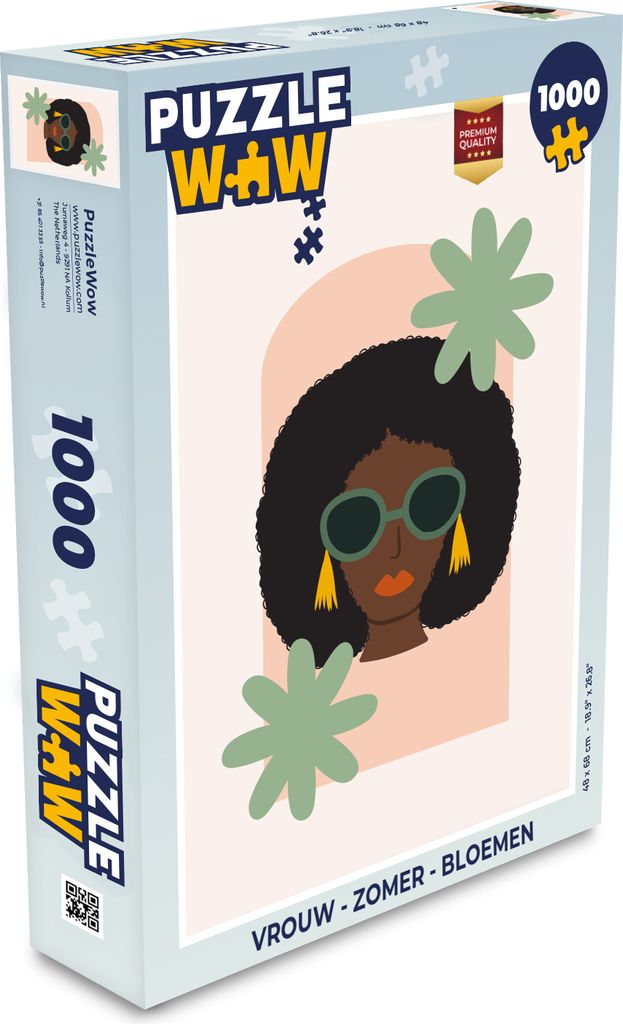 MuchoWow Puzzle 1000 Teile Frau - Sommer - Blumen - Spielzeug - Alt und Jung - Spiele - Puzzeln