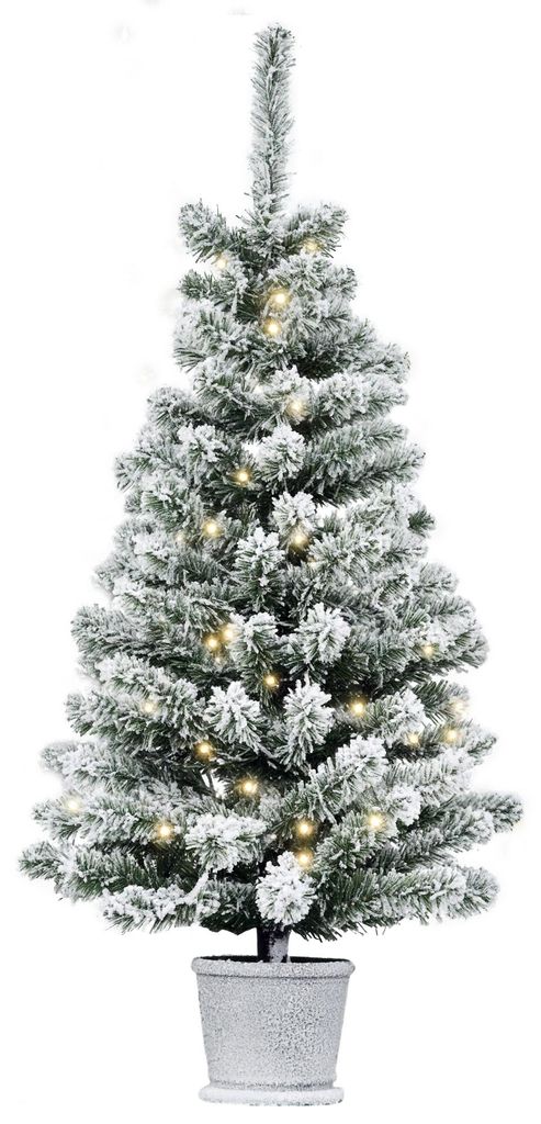 HOMCOM Weihnachtsbaum mit LED-Leuchten, 90 cm Christbaum Produktbild 