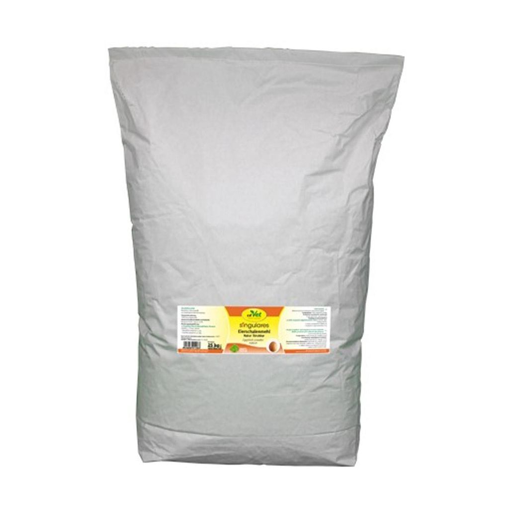 cdVet Singulares Eierschalenpulver extrafein 25 kg | BARF-Zusatz für Hunde & Katzen