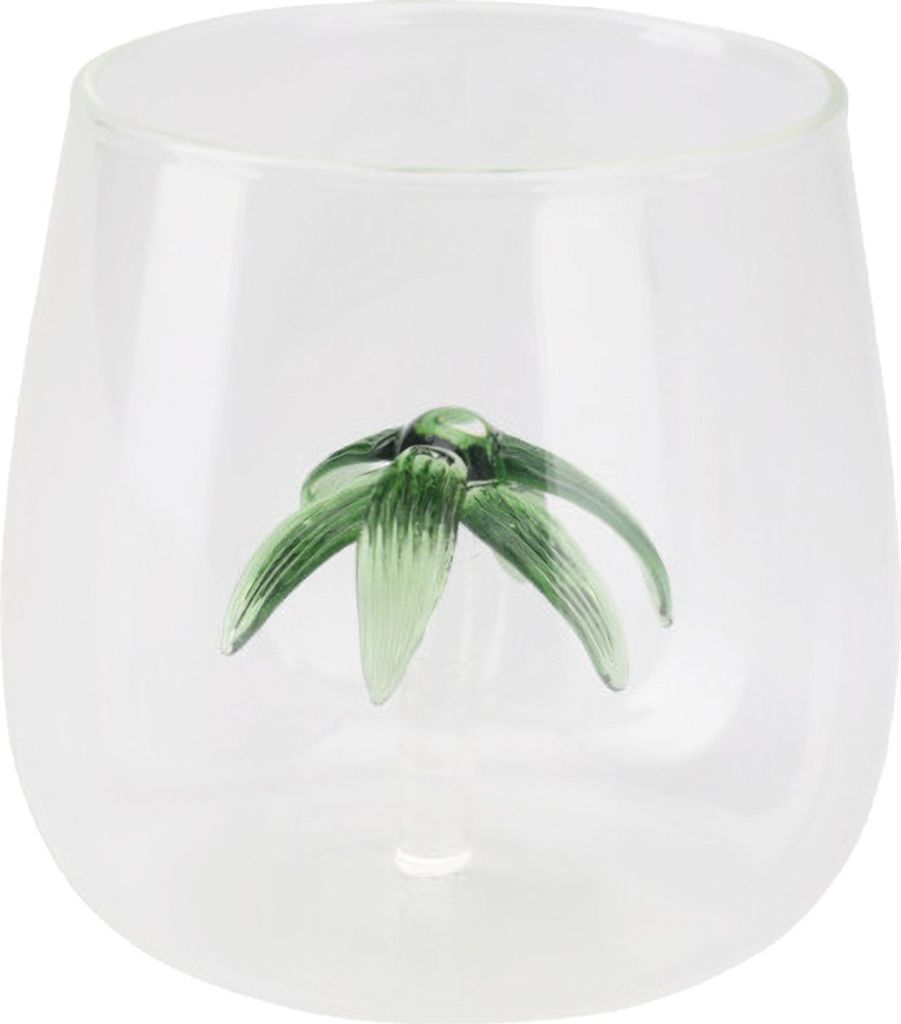 Trinkglas mit dekorativer Figur, 400 ml Fassungsvermögen, Einzigartiges Design, 8x8x9,5 cm