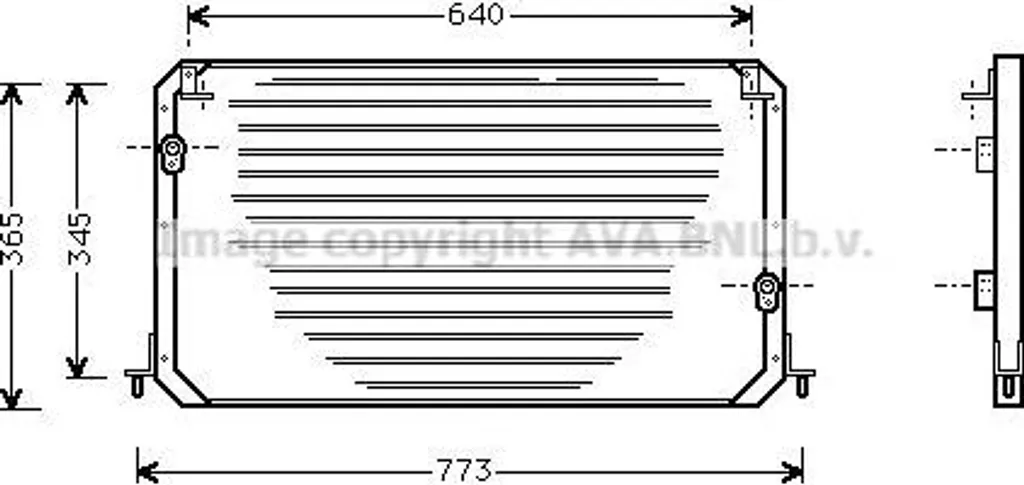 Condensateur de Clim Haute Performance pour Toyota Camry AVA TO5224