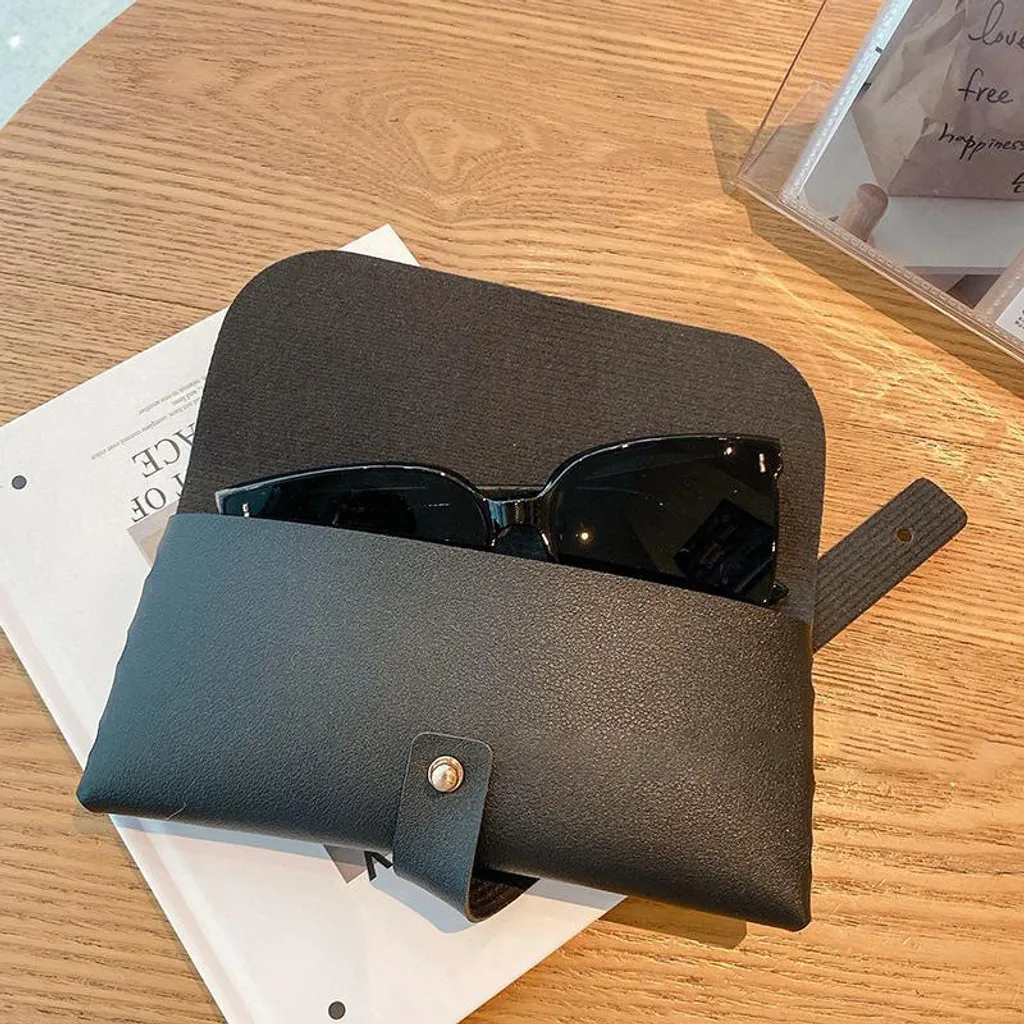 Astuccio Porta Occhiali Professionale INF Nero | Pelle di Qualità - 3