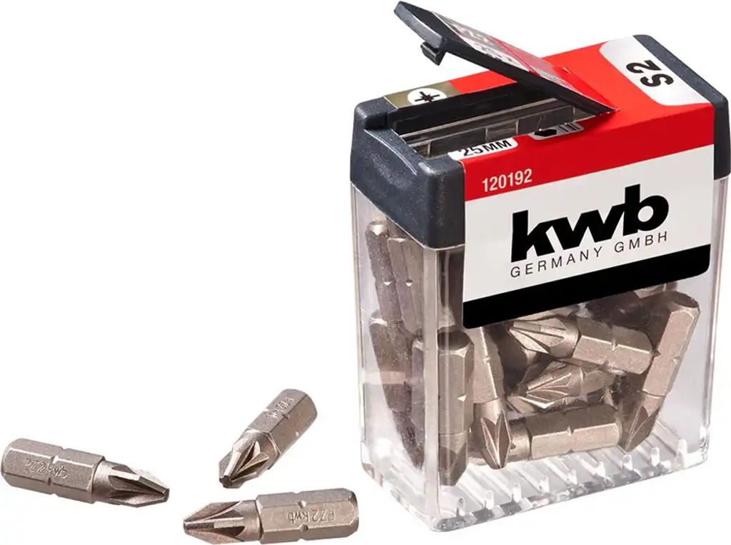 kwb 120192 Philips bit PZ 2 Steel 25 pc(s)