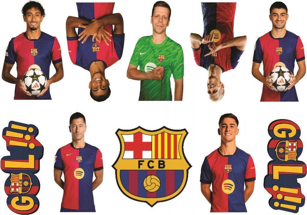 Temporäre Tattoos FC BARCELONA Barca Lewy Geburtstagsparty Produktbild 