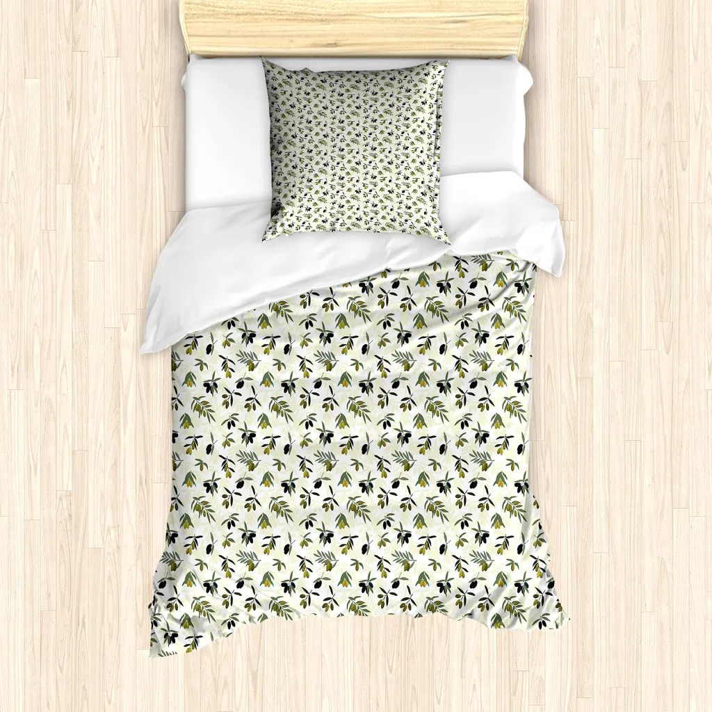 Copripiumino ABAKUHAUS Ulivo 135x200: Arredo Letto Singolo Antiacaro