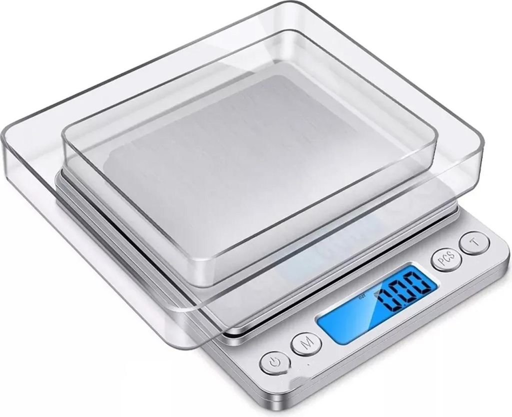 Elektronische Küchenwaage 0,1g hohe Genauigkeit Mini Portable LCD Display Digital Food Scale für Schmuck
