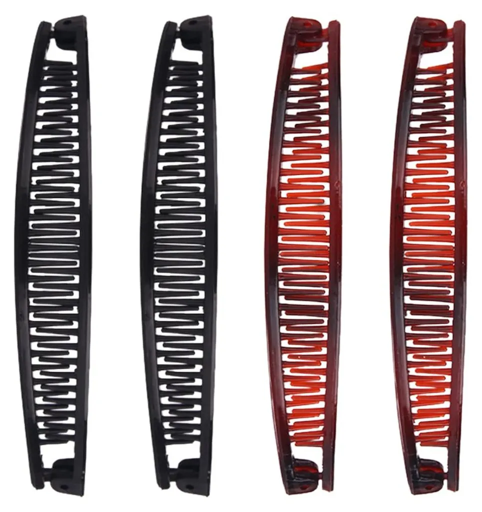 Peigne banane et accessoires cheveux épais pour femme en lot de 4