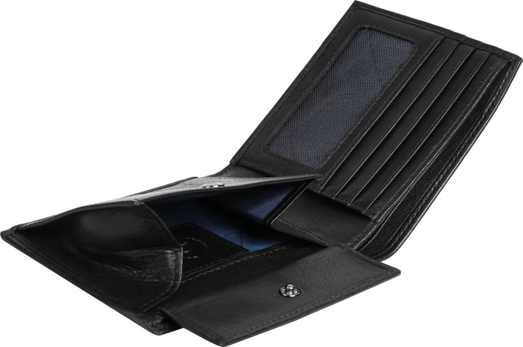 bugatti Nome Wallet : Fini les Portefeuilles Encombrants avec ce Cuir Noir - 15