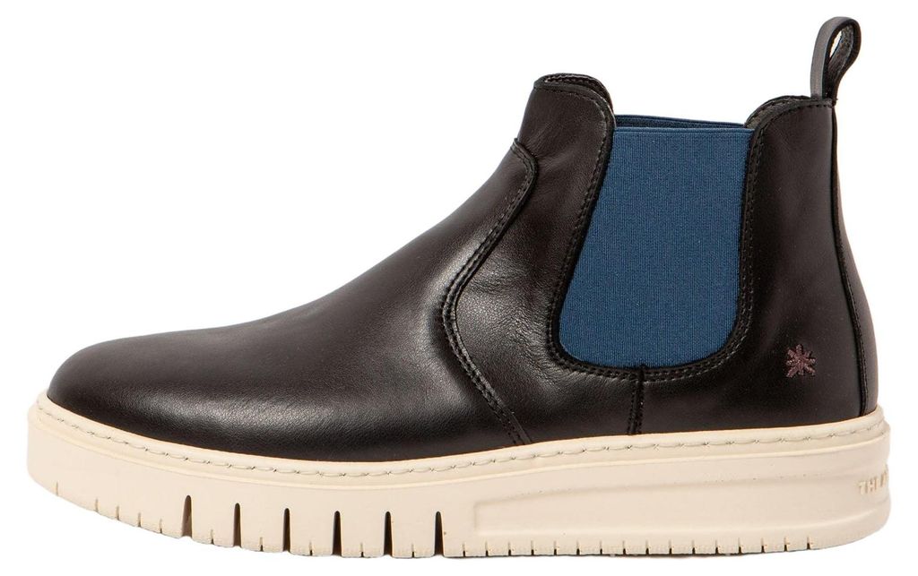 Art Stiefeletten Damen/Herren 1789 NAPPA BLACK-COBALTO /BELLEVILLE Farbe Schwarz