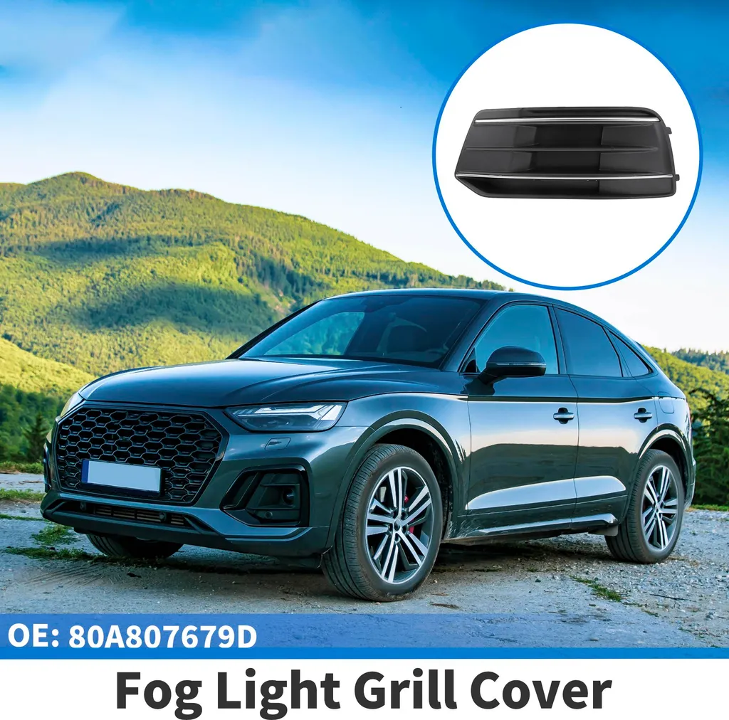 Cache antibrouillard Audi Q5 2019 robuste en ABS noir résistant