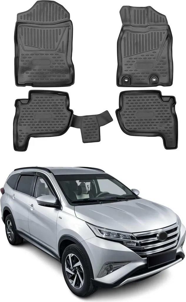 Tappetini 3D in TPE OMAC per Toyota Rush 2018-2025 RHD - Protezione Totale