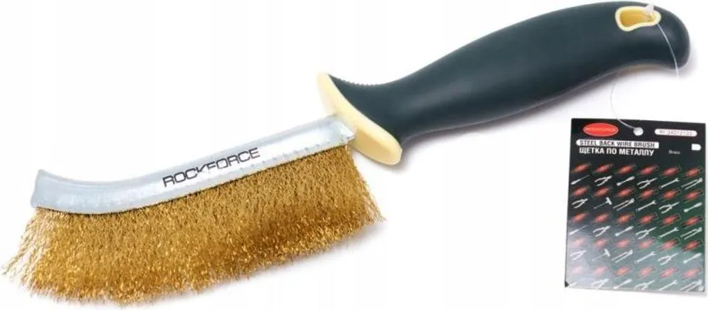 Brosse Rockforce en laiton anti-étincelles 225mm avec manche plastique