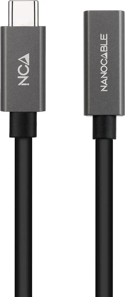 Prolunga USB-C Professionale Nanocable 0,5m 20Gbps | Ufficio 4K