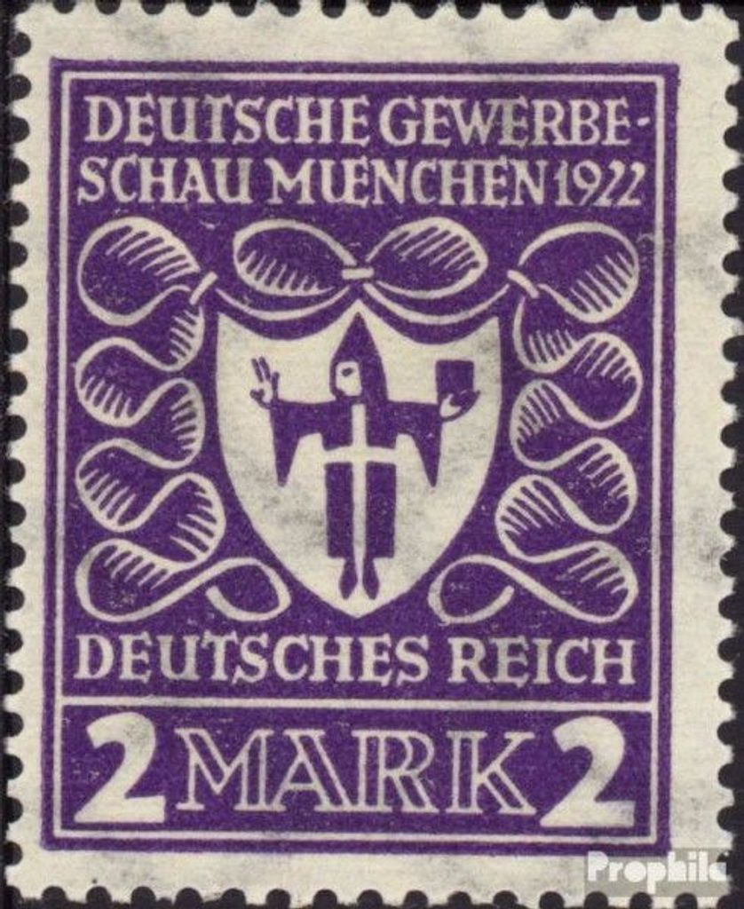 Briefmarken Deutsches Reich 1922 Mi 200a gestempelt Deutsche Gewerbeschau
