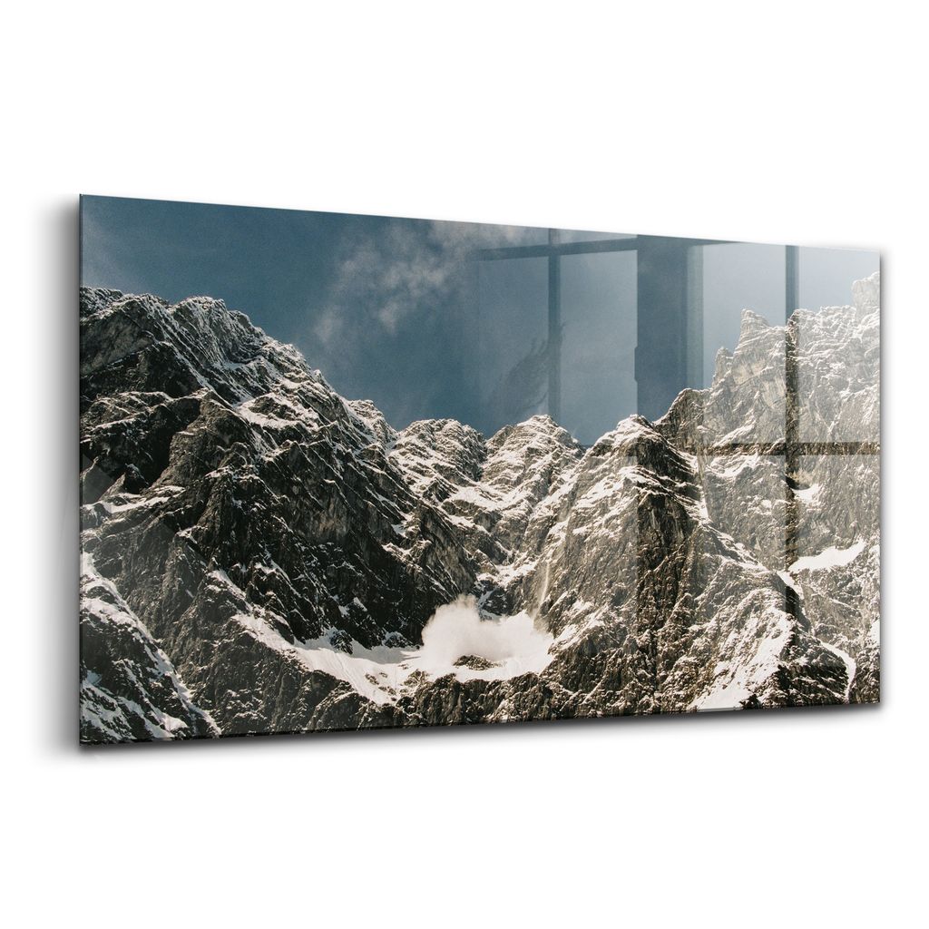 100x50 - Glasbilder - Bilder auf Wandbild - Foto auf Glas - Watzmann Berchtesgadener Berge