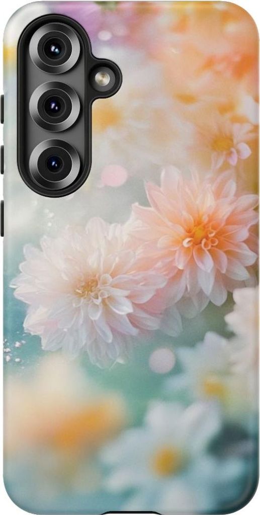 Bunte Dahlienpracht – Handyhülle Kompatibel mit Galaxy S25