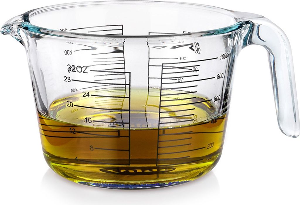 Vilde | Küchenmessbecher - 1L - Glas - Präzise Skala - Ideal für Flüssigkeiten - Messbecher