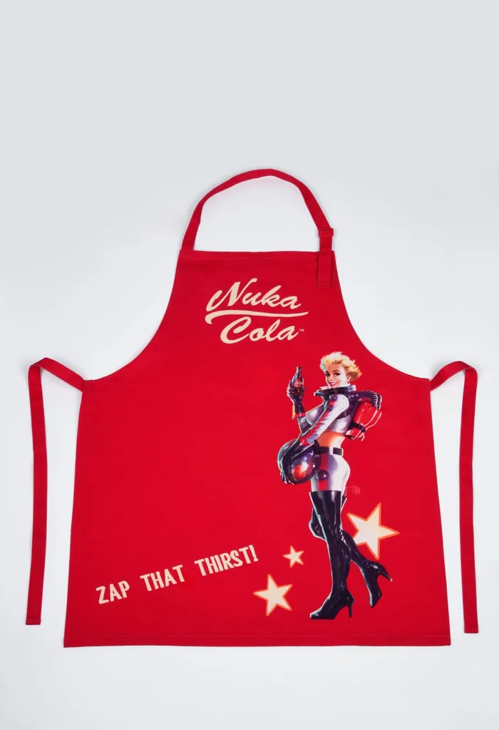 Tablier Fallout pour barbecue et cuisine accessoire geek Nuka Cola Red