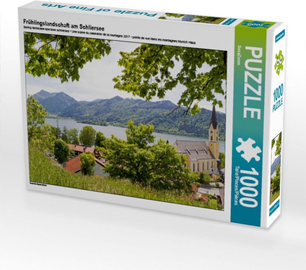 Calvendo Frühlingslandschaft am Schliersee 1000 Teile Puzzle quer 640x480mm, CALVENDO; 7384040