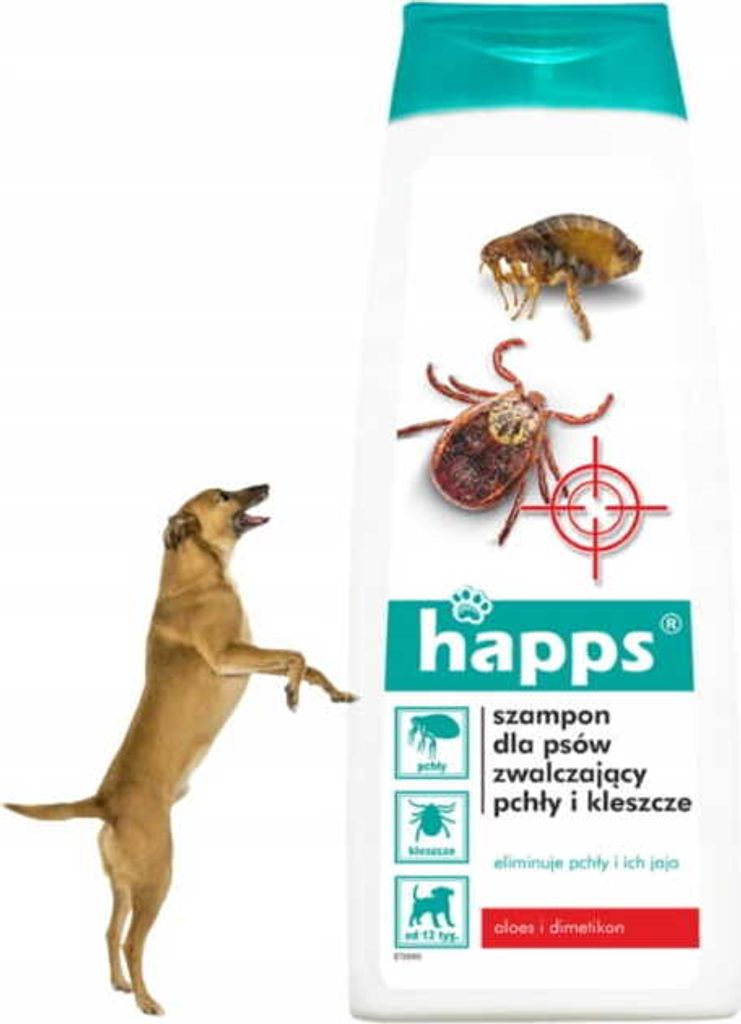 Happs szampon przeciw pchłom i kleszczom dla psów 250ml Zdjęcie produktu 