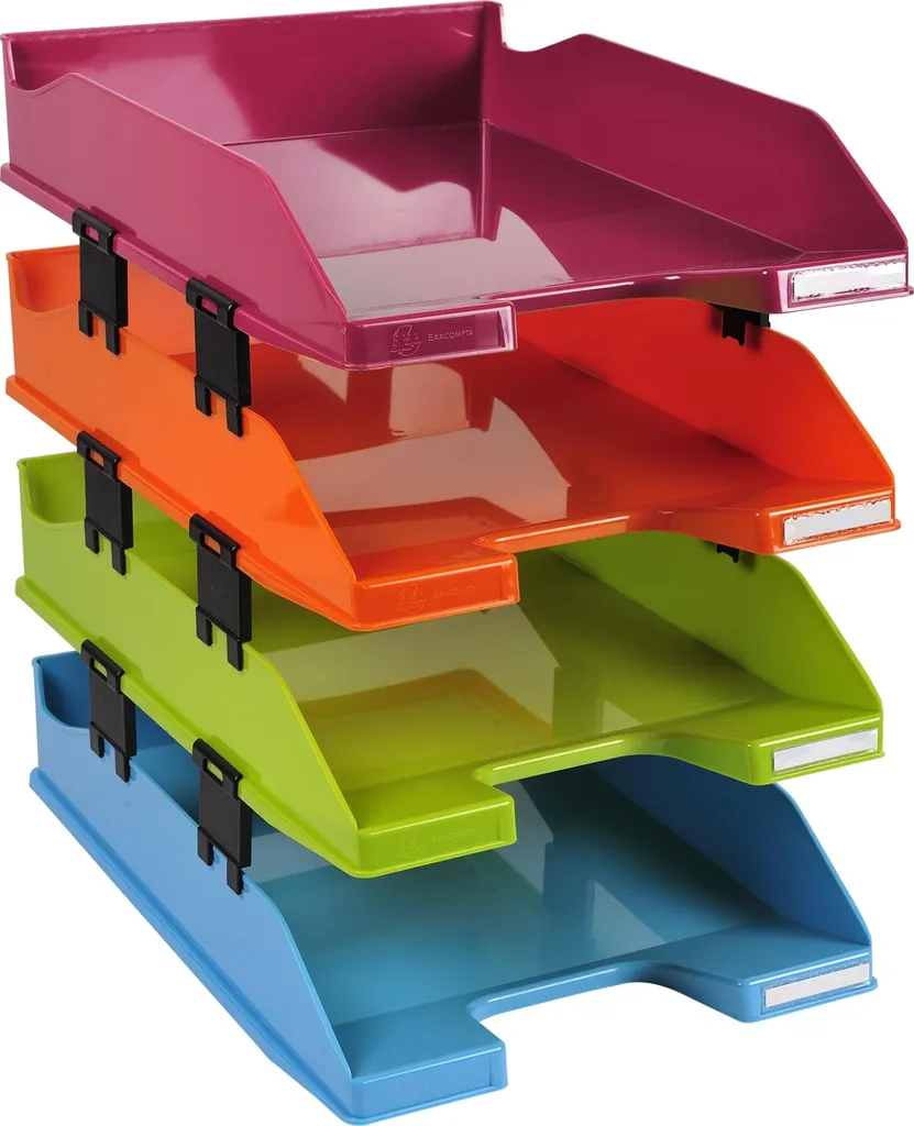 Set 4 Vaschette Exacompta 113298SETD - Organizza Casa e Scuola