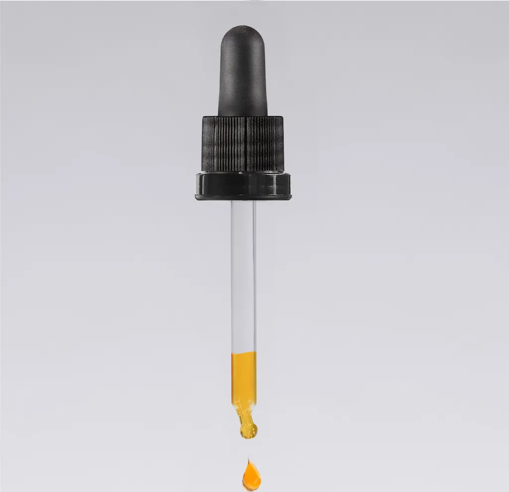 Flacon en verre transparent 30 ml avec pipette doseuse précise - 143 pcs