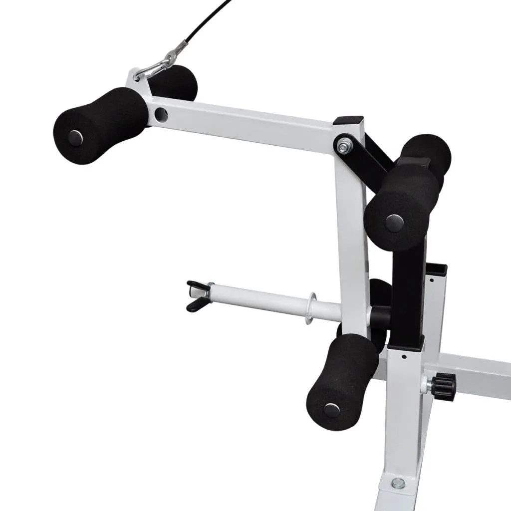 Banc de musculation robuste avec dossier inclinable et support de barre - 3