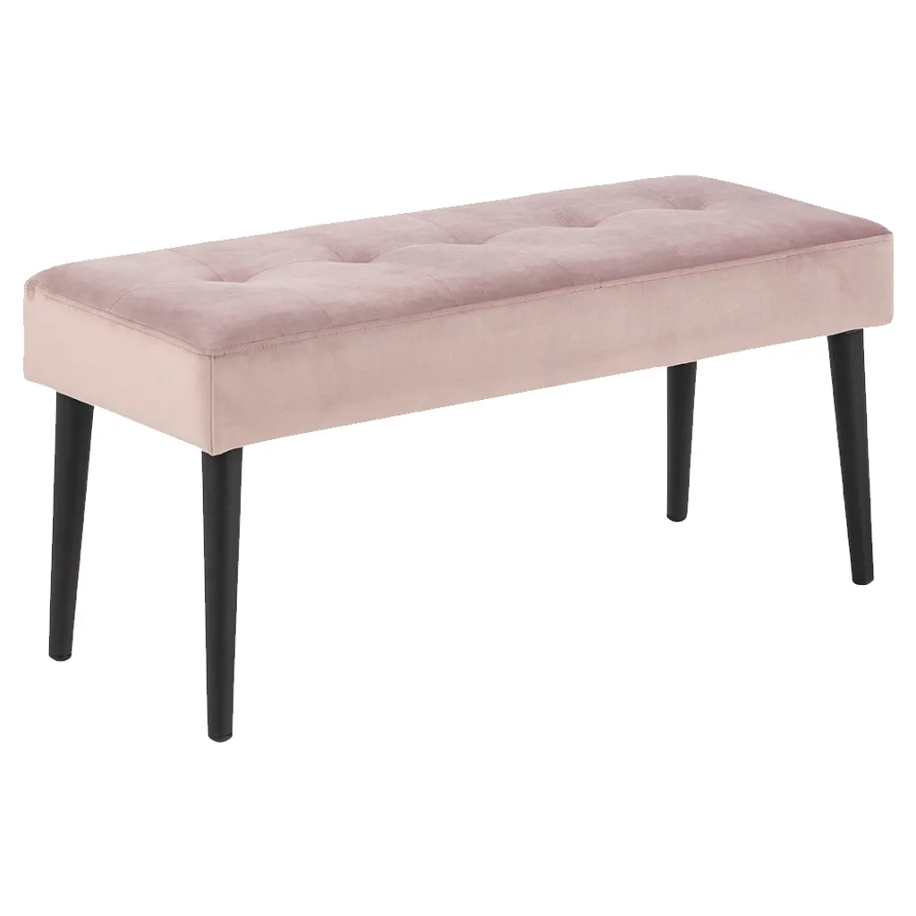 Banc en velours rose Venus - Gagnez du confort et du style dans l'entrée