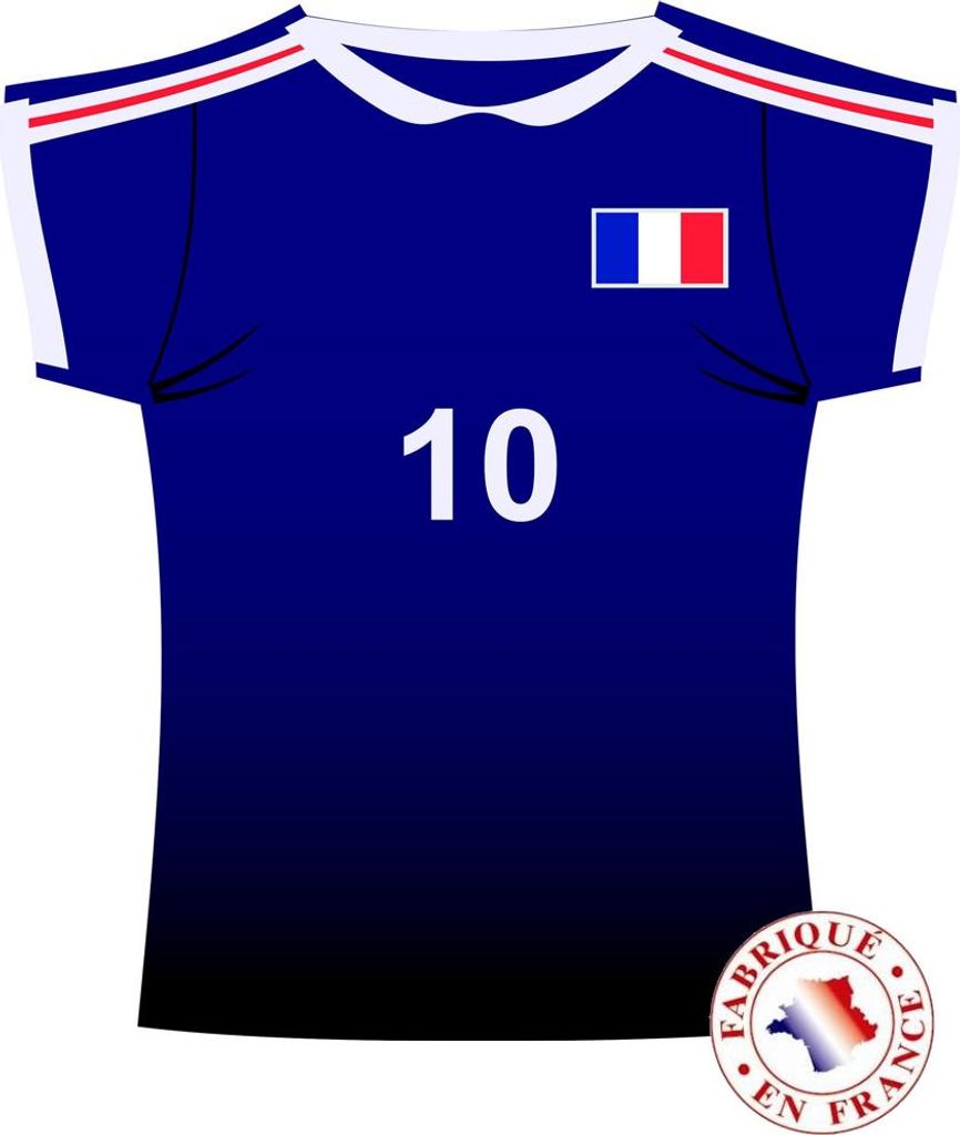 Frankreich Wand-Deko Fußball-Deko blau - Einheitsgröße