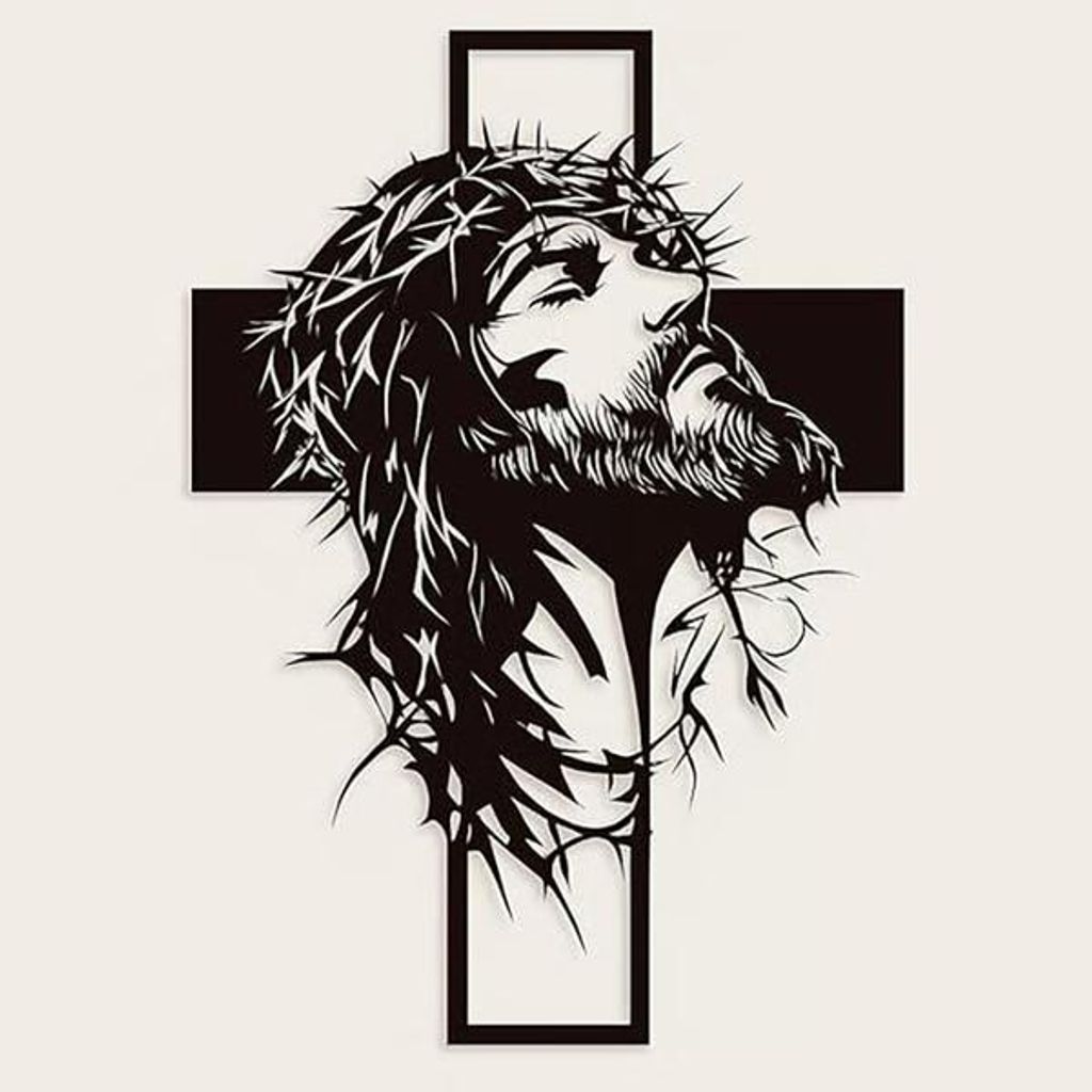 Croce da parete moderna in metallo – JESUMET Immagine del prodotto 