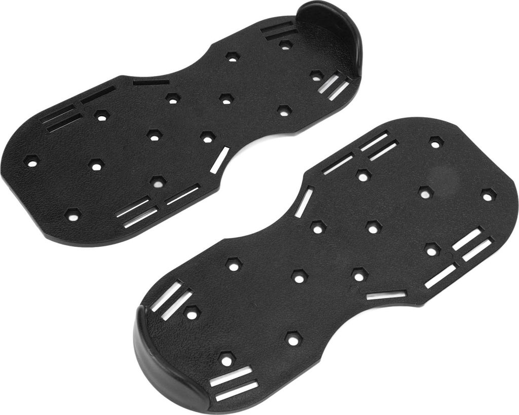 Manuelle Rasenvertikutierer Schuhe Walking Lawn Aerator Gras Spike Schuhe mit Metall Schnalle Riemen für Gartenarbeit Schwarz