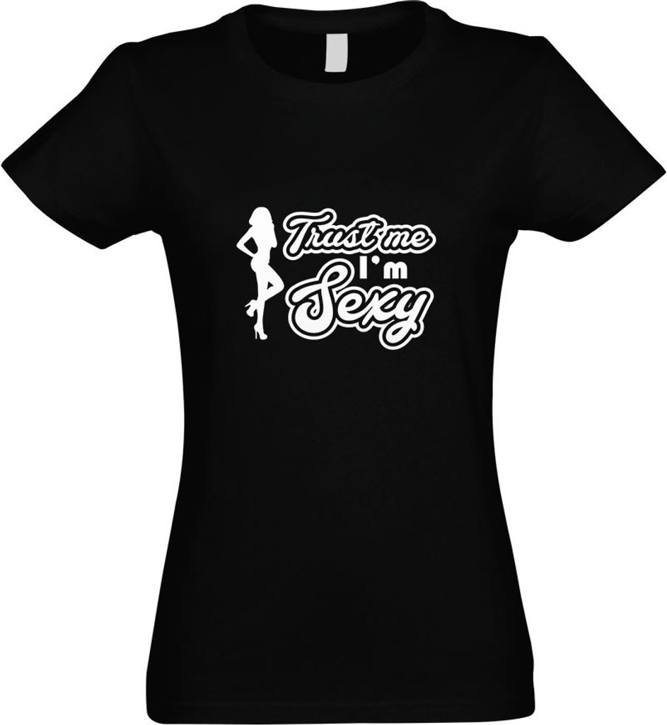 Kiwistar - T-Shirt tailliert - Damen - schwarz - Trust me, im y Gogo Girl - mit Motiv Bedruckt - Funshirt Design - Sport - Freizeit - Damen - S